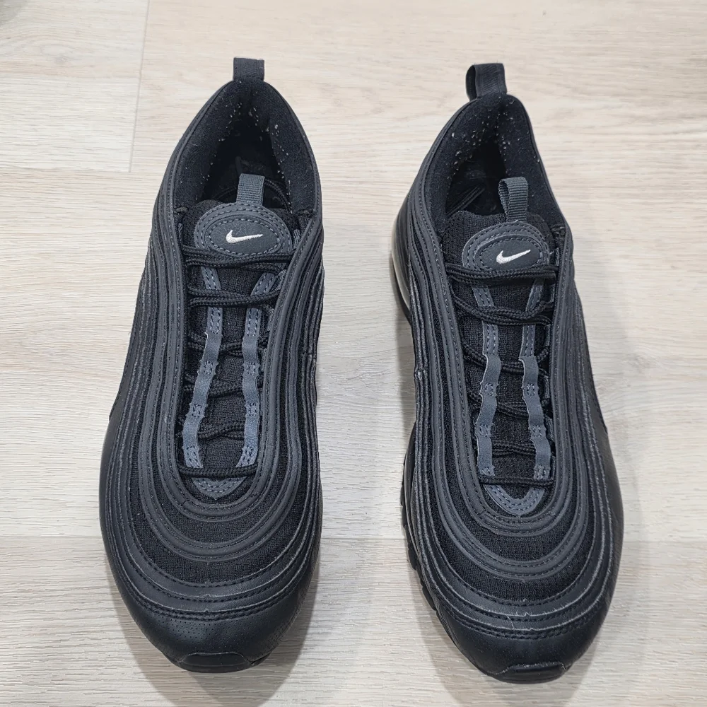 Nike Air Max 97 All Black‎ Sneakers Size 7Y Shoes